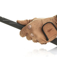 PRO DELUXE TAN LEATHER GOLF GLOVE (L/H)
