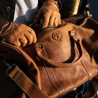 HERITAGE BROWN LEATHER DRIVING GLOVES