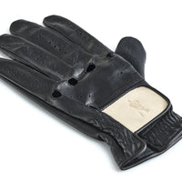 PRO EXECUTIVE BLACK / CREAM LEATHER GOLF GLOVE (L/H)