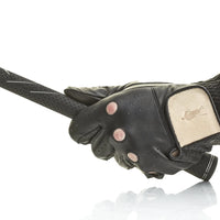 PRO EXECUTIVE BLACK / CREAM LEATHER GOLF GLOVE (L/H)