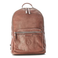 HERITAGE LEATHER BACKPACK - BROWN