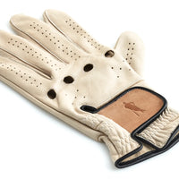 PRO CREAM / TAN LEATHER GOLF GLOVE