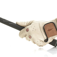 PRO CREAM / TAN LEATHER GOLF GLOVE