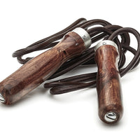 RETRO HERITAGE BROWN LEATHER JUMP ROPE