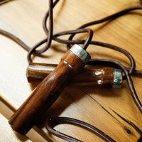 RETRO HERITAGE BROWN LEATHER JUMP ROPE