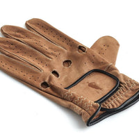 PRO DELUXE TAN LEATHER GOLF GLOVE (L/H)