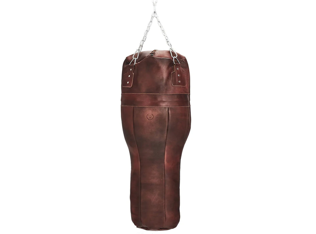 HERITAGE BROWN LEATHER UPPERCUT BAG (UN-FILLED)