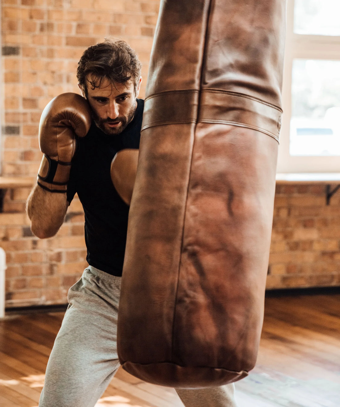 Heavy Punching Bags - Designer Vintage Style Leather | The MVP – MODEST  VINTAGE PLAYER LTD