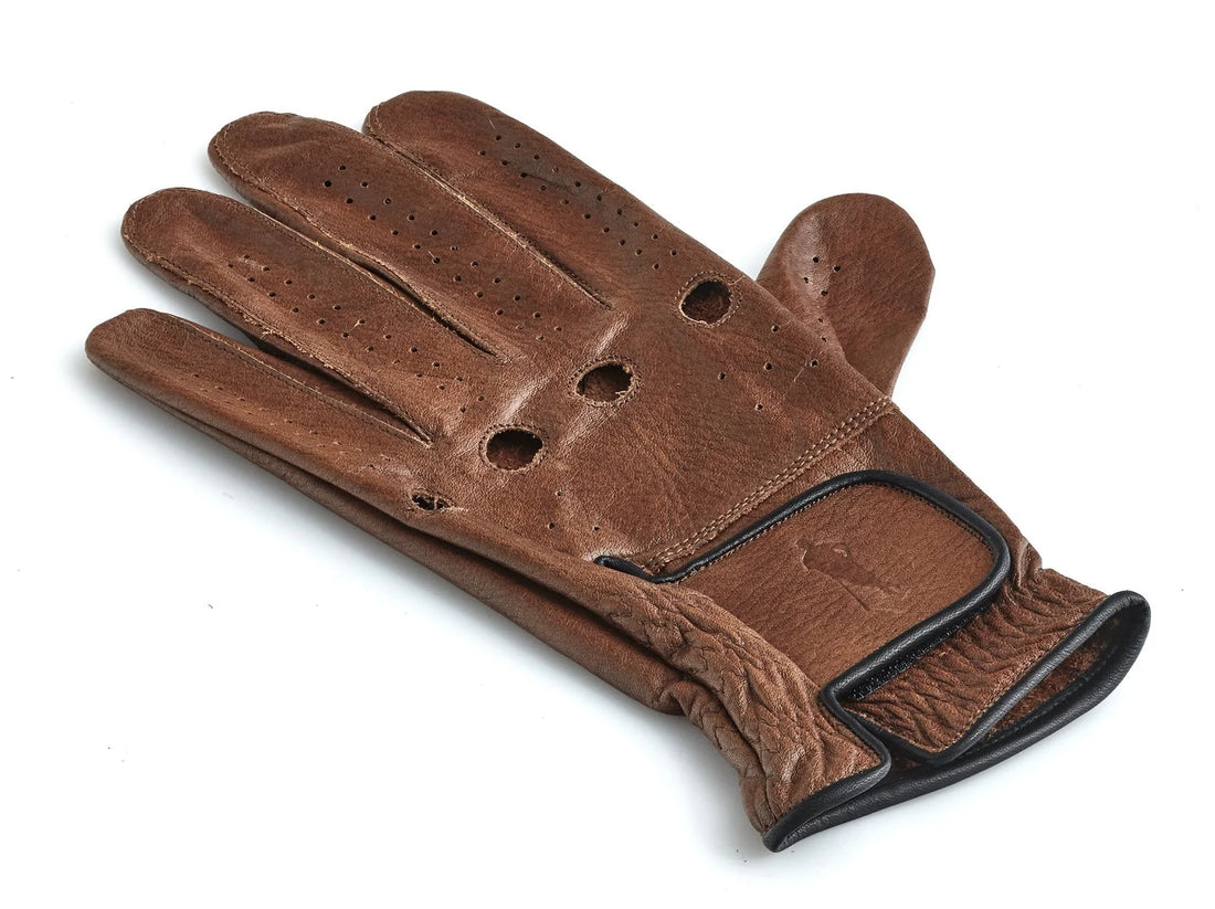 PRO HERITAGE BROWN LEATHER GOLF GLOVE (L/H)