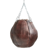 HERITAGE BROWN LEATHER WRECKING BALL (UN-FILLED)